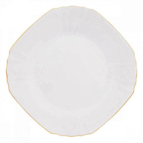 Набор тарелок 28 см 6 шт квадратные  Thun "Бернадотт /Отводка золото" / 211345