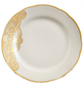 Набор тарелок 19 см 6 шт  Bohemia Porcelan Moritz Zdekauer 1810 s.r.o. "Анжелика /Золотое кружево /СК" / 099606