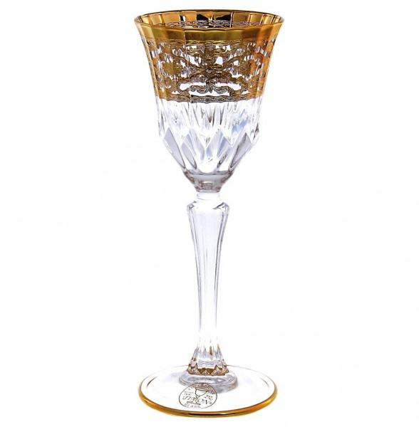 Рюмки для водки 80 мл 6 шт  RCR Cristalleria Italiana SpA &quot;Timon /Адажио /С золотом&quot; / 156130