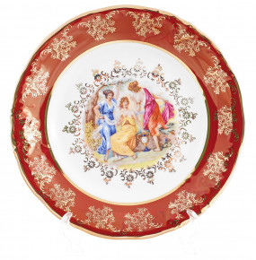 Набор тарелок 19 см 6 шт  МаМ декор "Фредерика /Мадонна красная" / 167685