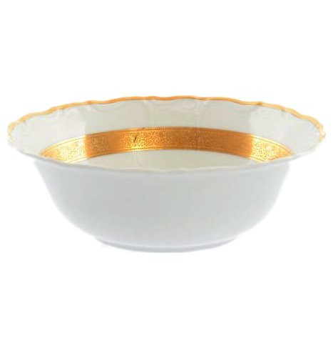 Салатник 19 см  Royal Czech Porcelain &quot;Золотая лента&quot; / 203725