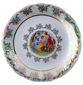 Блюдо 32 см круглое  Bavarian Porcelain "Фредерика /Мадонна перламутр" / 091941