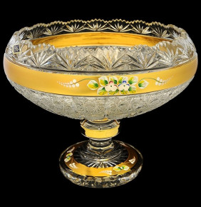 Ваза для фруктов 30,5 см н/н  Aurum Crystal "Хрусталь с золотом" / 109325