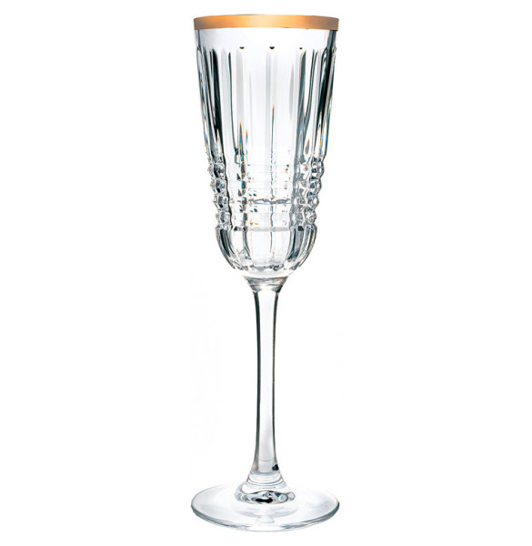 Бокалы для шампанского 170 мл 6 шт  Cristal d’Arques &quot;RENDEZ-VOUS /Отводка золото 2&quot; / 282705