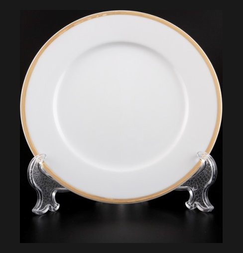 Набор тарелок 19 см 6 шт  Thun &quot;Опал /Золотая отводка&quot; / 094557