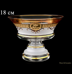 Ваза для конфет 18 см н/н  Bohemia "Богемия /Антик золото" А-М / 072640