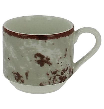 Чашка для эспрессо 90 мл штабелируемая серая  RAK Porcelain &quot;Peppery&quot; / 314766