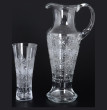 Набор для воды 7 предметов (кувшин + 6 стаканов)  Bohemia &quot;Иксовка /Хрусталь резной&quot;  RG / 116602