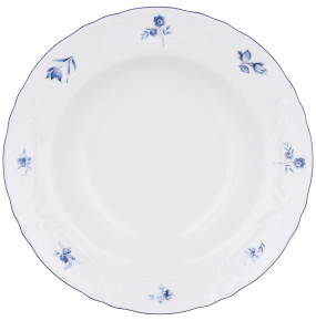 Набор тарелок 23 см 6 шт глубокие  Thun "Викомте /Синий цветок" / 344247