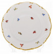 Набор тарелок 24 см 6 шт  Bavarian Porcelain &quot;Мария-Тереза /Мелкие цветы /Отводка золото&quot; / 097264