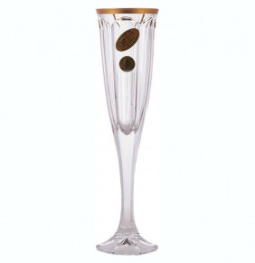 Бокалы для шампанского 185 мл 6 шт  UNION GLASS "Виндзор /Матовое золото" / 167625