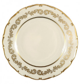 Набор тарелок 19 см 6 шт  Bohemia Porcelan Moritz Zdekauer 1810 s.r.o. "Анжелика /Золотые вензеля /СК" / 066444