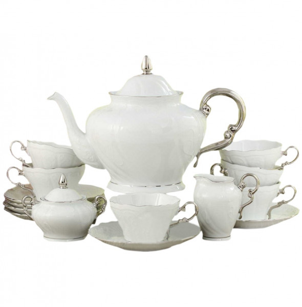 Чайный сервиз на 6 персон 15 предметов  Leander &quot;Эла /Отводка платина&quot; / 158512