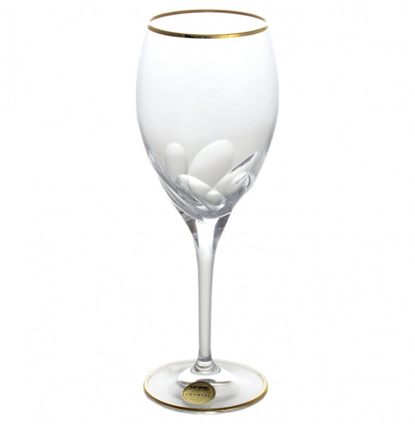 Бокалы для белого вина 200 мл 6 шт  Same Crystal &quot;Палермо /Отводка золото&quot; / 128205