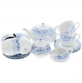 Чайный сервиз на 6 персон 15 предметов  Thun "Опал /Мозаика" / 157647