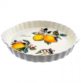 Блюдо для запекания 32 см круглое  Artigianato Ceramico by Caroline "Artigianato ceramico /Лимоны" / 156760