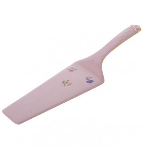 Лопатка для торта 24 см  Leander "Соната /Мелкие цветы" розовая / 202003