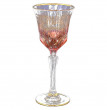 Бокалы для белого вина 6 шт  RCR Cristalleria Italiana SpA &quot;Timon /Адажио красный с золотом&quot; / 108609