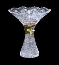 Ваза для цветов 15,5 см  Aurum Crystal "Хрусталь с золотом" / 054451