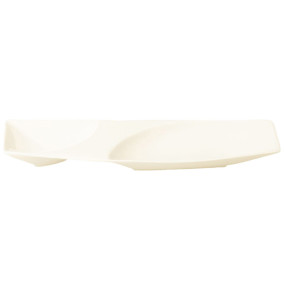Тарелка 53 х 30 см прямоугольная 2-х секционная  RAK Porcelain "Mazza" / 314746