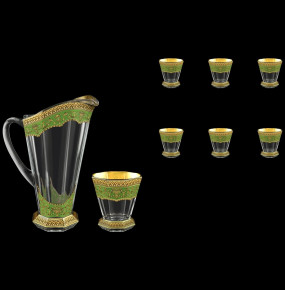 Набор для воды 7 предметов (кувшин + 6 стаканов по 310 мл) "Astra Gold /Зелёная" / 107129