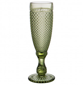 Бокалы для шампанского 150 мл 6 шт зелёные  LEFARD "Гранат /Muza color" / 225099