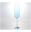 Бокалы для шампанского 200 мл 6 шт  Crystalex CZ s.r.o. &quot;Сандра /Прозрачно-голубые&quot; / 146891