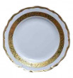 Набор тарелок 19 см 6 шт  Bohemia Porcelan Moritz Zdekauer 1810 s.r.o. &quot;Анжелика /Золотая лента&quot; / 013623
