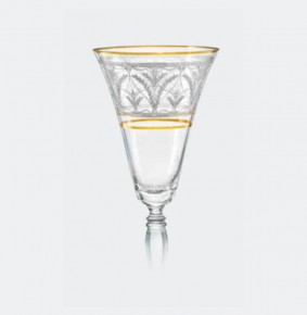 Бокалы для шампанского 180 мл 6 шт  Crystalex CZ s.r.o. "Виктория /Лилии /Отводка золото" / 167455