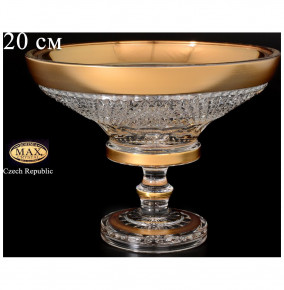 Ваза для конфет 20 см н/н  Max Crystal "Хрусталь с золотом" / 080441
