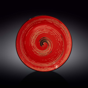 Тарелка 28 см красная  Wilmax "Spiral" / 261550