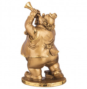 Фигурка 25 х 15 х 12 см  LEFARD "Клоун играет на трубе" /бронза с позолотой / 299036