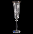 Бокалы для шампанского 190 мл 6 шт  Crystalex CZ s.r.o. &quot;Анжела /Матовая роза&quot; / 131914