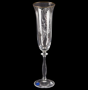 Бокалы для шампанского 190 мл 6 шт  Crystalex CZ s.r.o. "Анжела /Матовая роза" / 131914