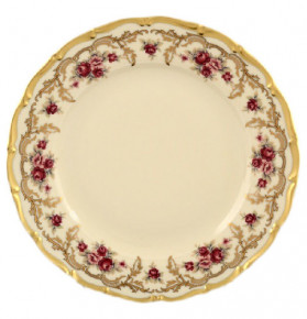 Набор тарелок 21 см 6 шт  Bohemia Porcelan Moritz Zdekauer 1810 s.r.o. "Анжелика /Плетистая роза /СК" / 054639