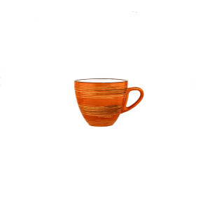 Кофейная чашка 110 мл оранжевая  Wilmax "Spiral" / 261588