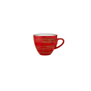 Кофейная чашка 110 мл красная  Wilmax "Spiral" / 261562