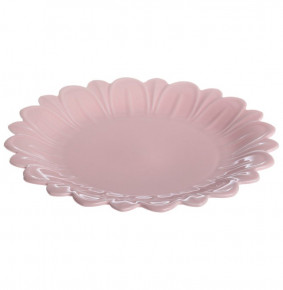 Тарелка 26 х 3 см розовая  Мята "Lotus magic"  / 310492