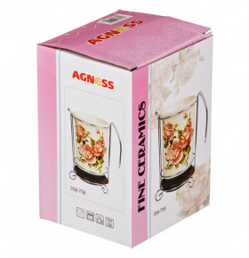 Подставка для кухонных принадлежностей 10,5 х 10,5 х 16 см  Agness "Корейская роза" / 205271