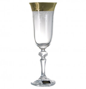 Бокалы для шампанского 150 мл 6 шт  Crystalite Bohemia "Лаура /437514" / 036591