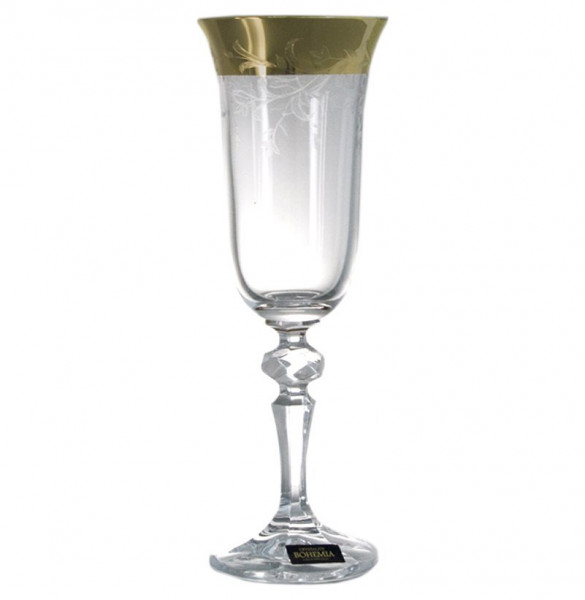 Бокалы для шампанского 150 мл 6 шт  Crystalite Bohemia &quot;Лаура /437514&quot; / 036591