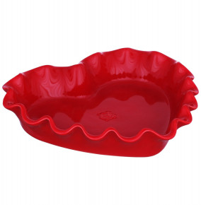 Форма для выпечки пирога красная  M.GIRI "Сердце" / 282714