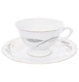 Чайный сервиз на 6 персон 15 предметов  Repast "Мария-Тереза /Серебряные колосья" (классическая чашка) / 236361