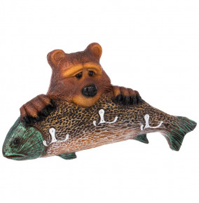 Ключница 41 х 22 см  ИП Шихмурадов "Медведь с рыбой" / 271922