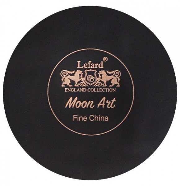 Набор тарелок 25,5 см 2 шт чёрные  LEFARD &quot;Moon art&quot; / 271112