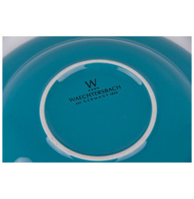 Тарелка 23 см глубокая голубая, белая внутри  Waechtersbach "Вехтерсбах" / 034634