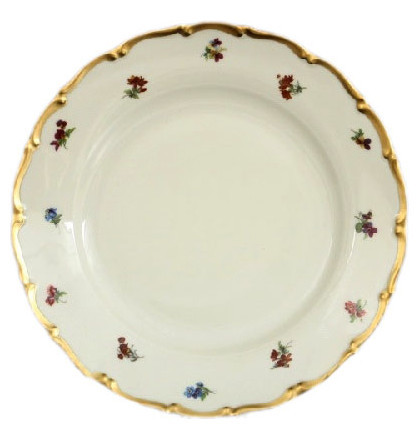 Набор тарелок 21 см 6 шт  Bohemia Porcelan Moritz Zdekauer 1810 s.r.o. &quot;Анжелика /Мелкие цветы /СК&quot; / 057317