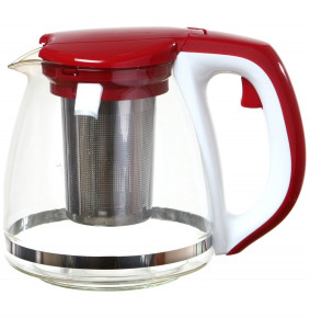 Заварочный чайник 1,1 л с фильтром красный "Agness" / 195706