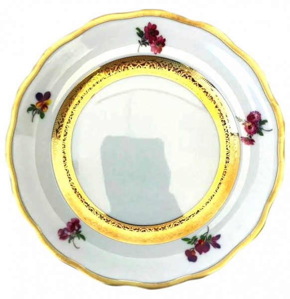 Набор тарелок 17 см 6 шт  Epiag &quot;Аляска /Цветы /Золотая лента /2714 /СК&quot; / 163905