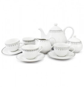 Чайный сервиз на 4 персоны 11 предметов  Leander "Hyggelyne /Серый узор" / 158499